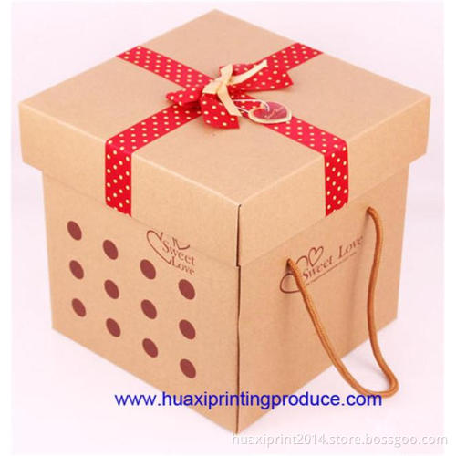 square and portable with ribbon gift boxes